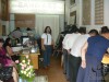Lớp học tập thể về loại hình biểu diễn tranh cát