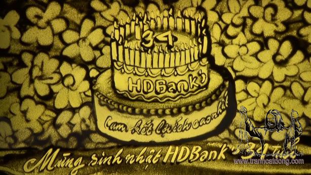 Biểu diễn tranh cát cho ngân hàng HDBank - Biểu diễn tranh cát.