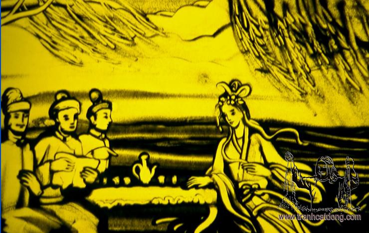 Video Clip vẽ biểu diễn tranh cát sự tích Bà Chúa Liễu Hạnh